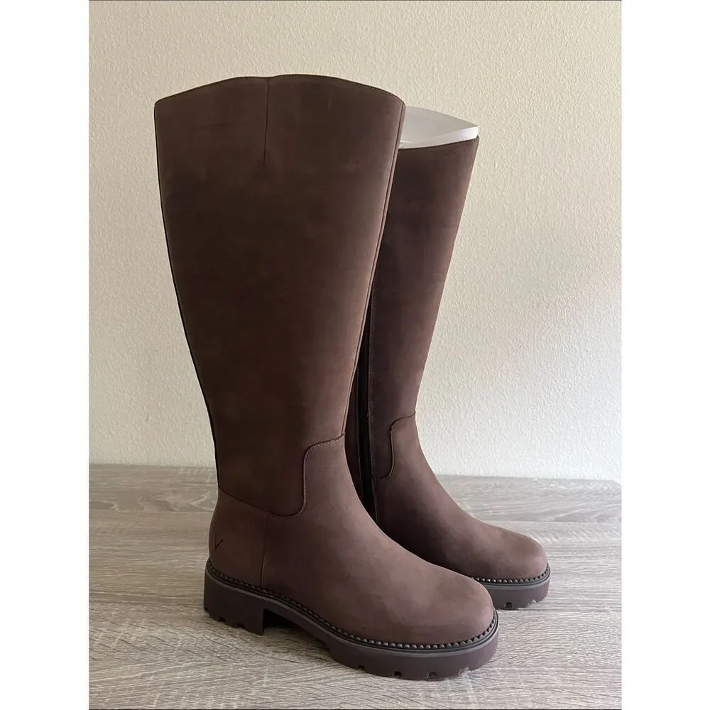 New Vionic Fallbrook Women's High Shaft Boots 7.5M wide calf